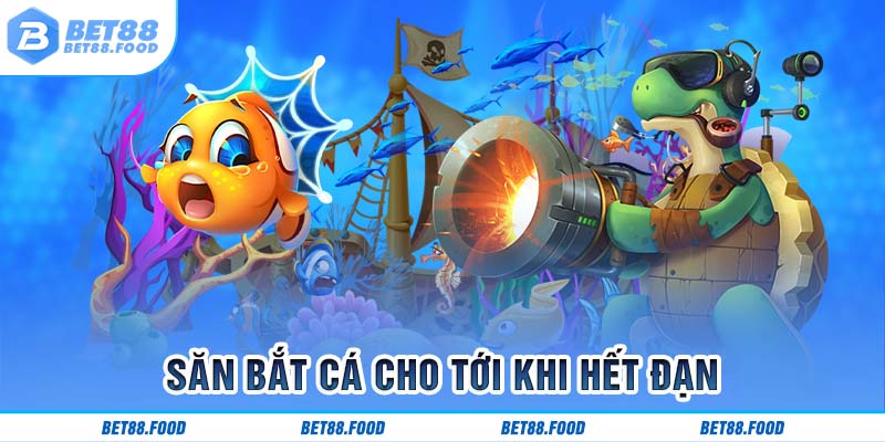 Săn bắt cá cho tới khi hết đạn